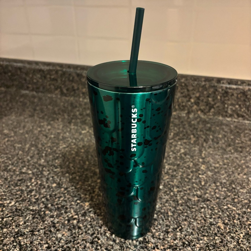 NWT Starbucks 2024 Anniversary Siren Core Green mermaid Scales Spotted SS
